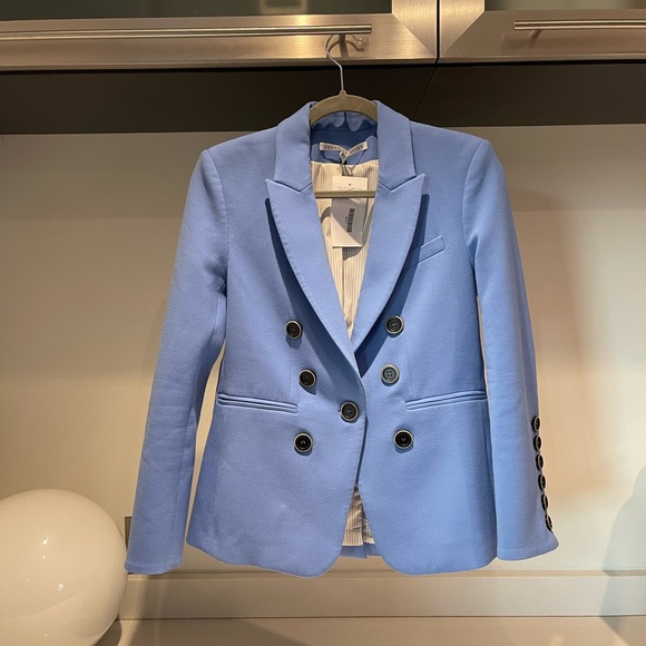 $695 Veronica Beard Colson Periwinkle Blue Dickey Jacket Luxury Blazer sz 4 - Picture 10 of 16